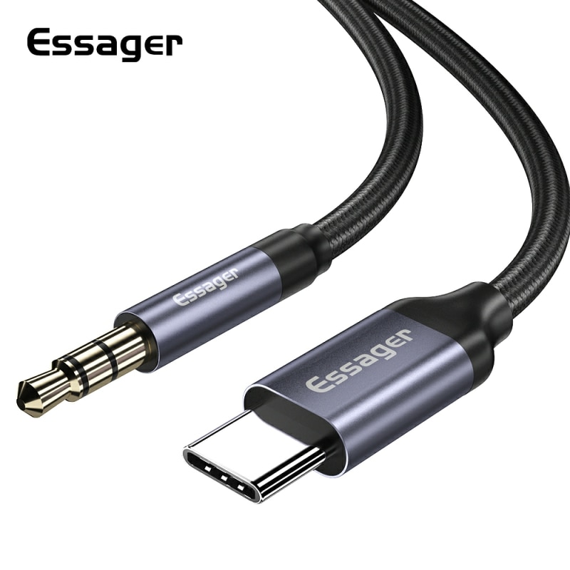 Earphone Splitter Jack - Essager Usb C Đến 3.5 Mm