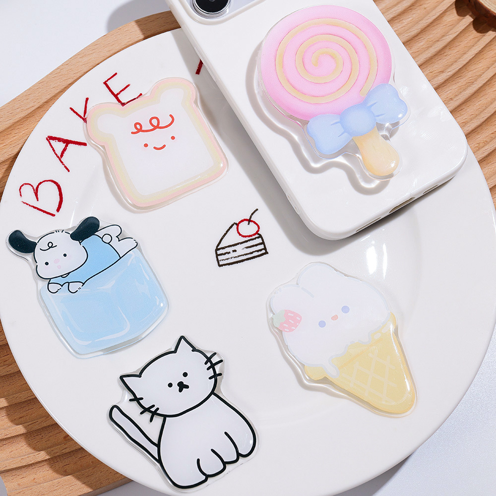 Phone Accessories Vendor - Cute Cartoon Grip Tok Acrylic Foldable
