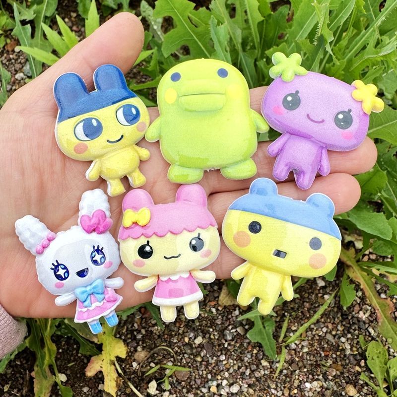 Phone Accessories Chain - 45mm Cartoon Tamagotchi double-sided printed hollow