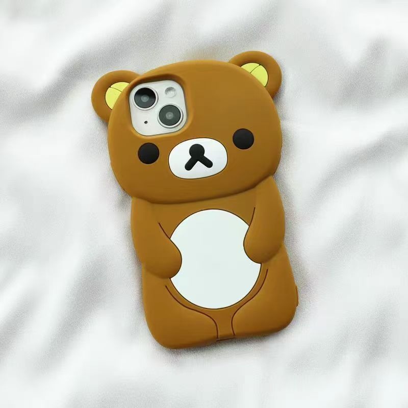 Phone Accessories Vendor - Rilakkuma Silicone Phone Case Cute Cartoon