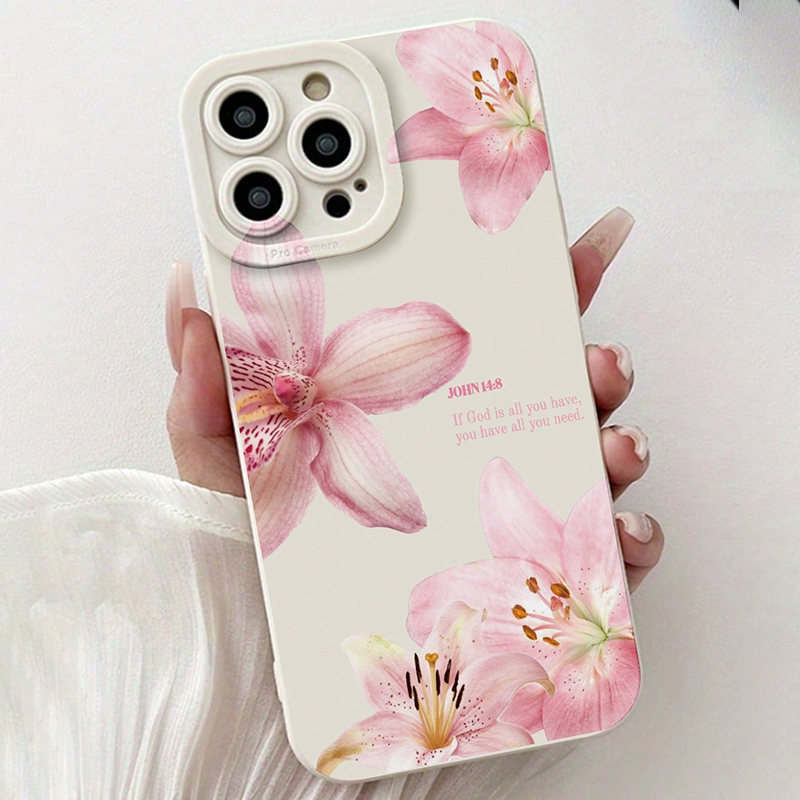 Blue Floral Painted Silicone I - đánh giá và giá Phone Accessories To Sell