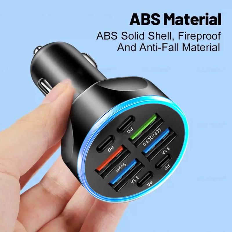8 Ports USB C Car Charger 100W - đánh giá và giá Usb C Hub