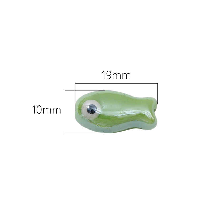 10Pcs Vintage Fish Ceramic Bea - đánh giá và giá Phone Accessories Chain