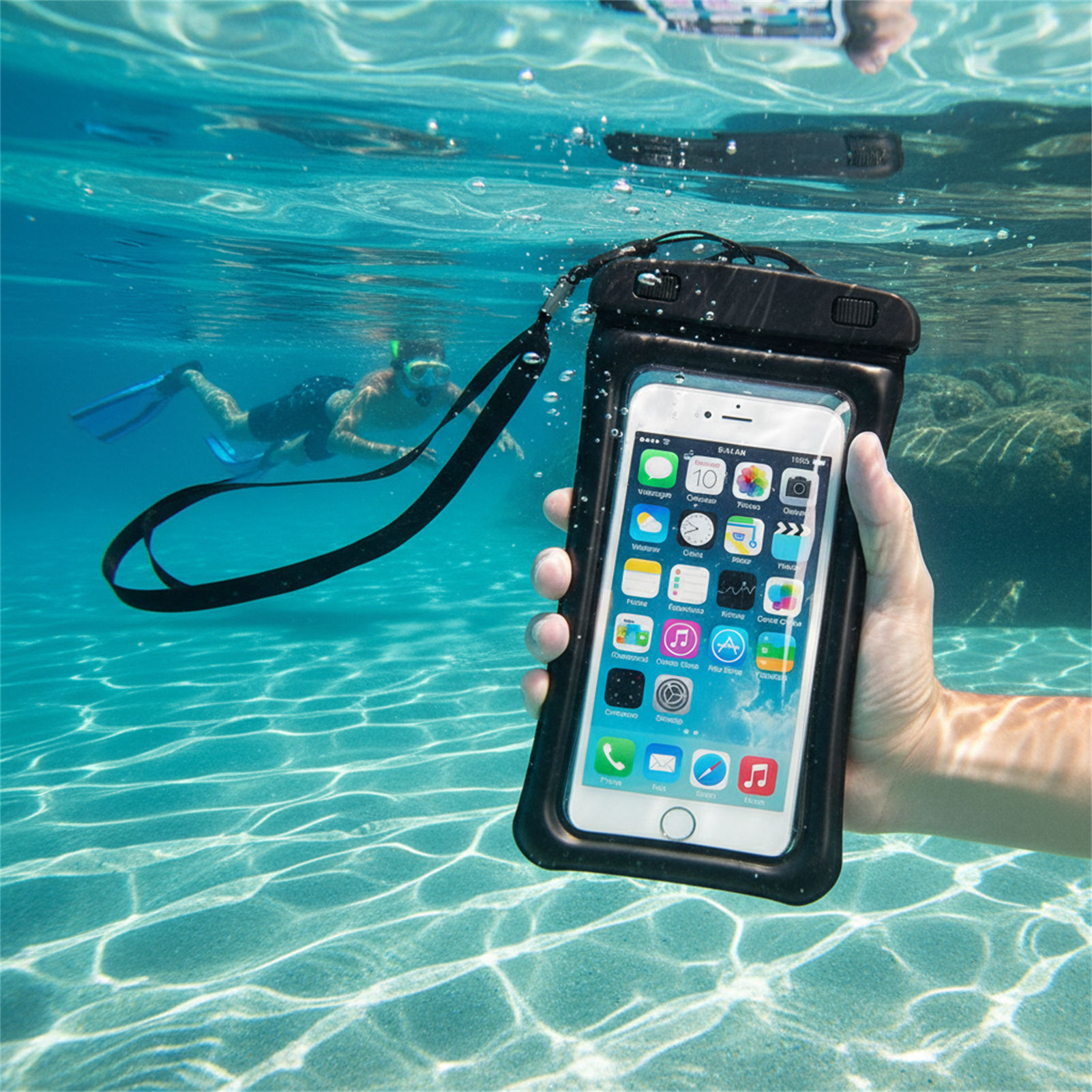 Blue Black Waterproof Phone Ba - đánh giá và giá Phone Accessories Organizer