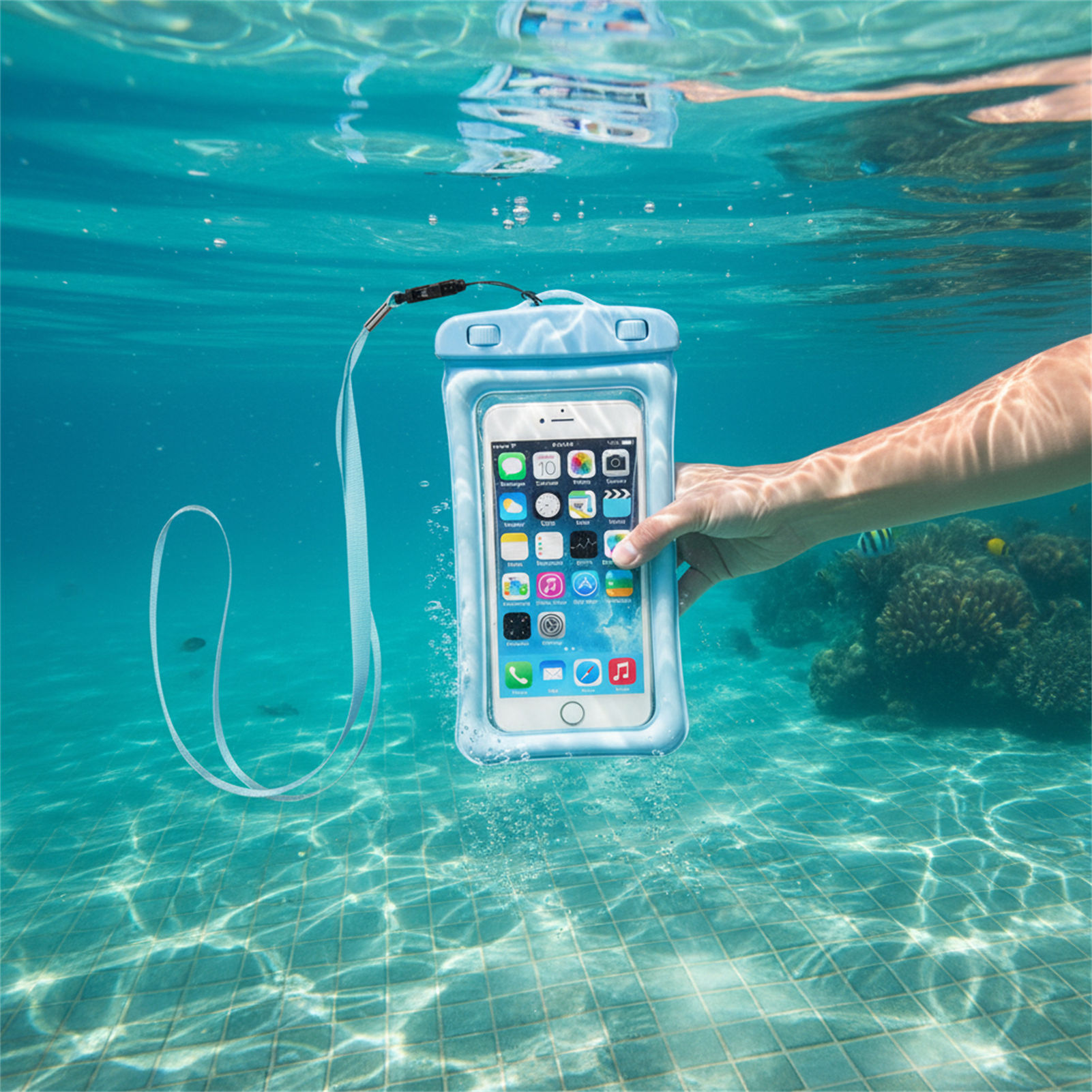 Blue Black Waterproof Phone Ba - đánh giá và giá Phone Accessories Organizer