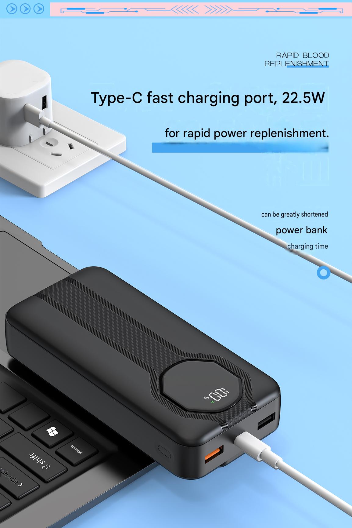 20000mAh Power Bank with Digit - đánh giá và giá Portable Charger 20000Mah