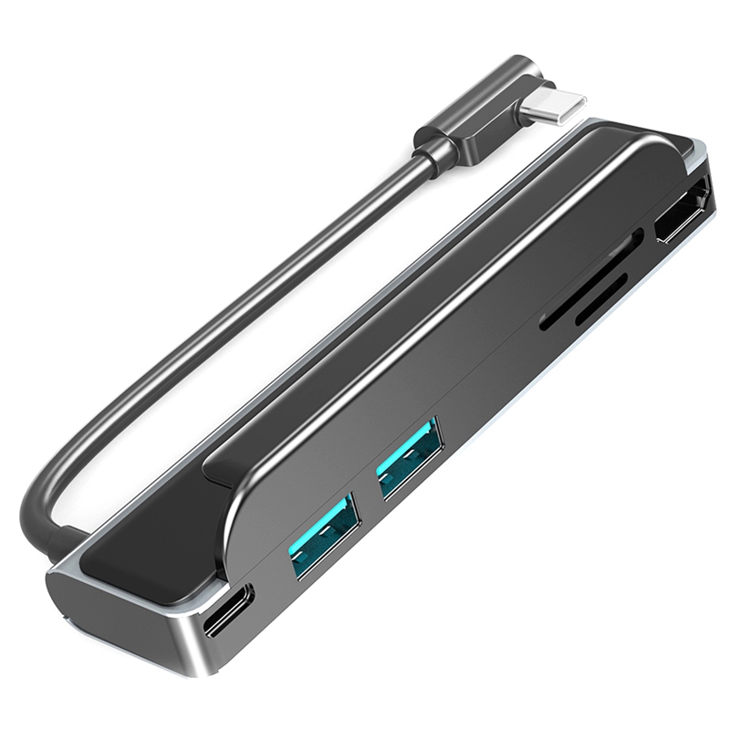 HUB USB Type C 6 Trong 1 Lưng  - đánh giá và giá Usb C Hub