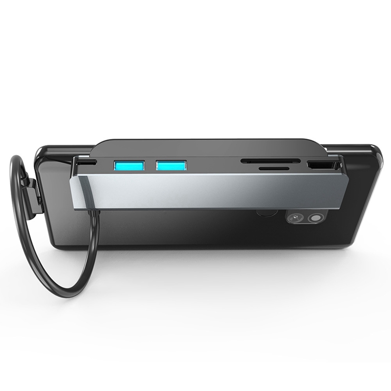 HUB USB Type C 6 Trong 1 Lưng  - đánh giá và giá Usb C Hub