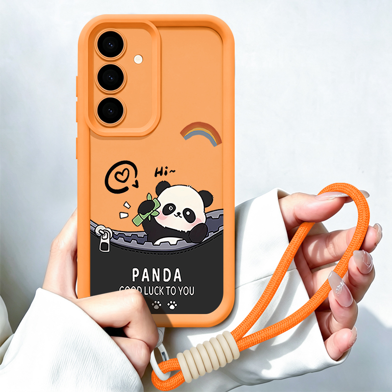 Cartoon Panda Pattern Lanyard  - đánh giá và giá Samsung Galaxy S24