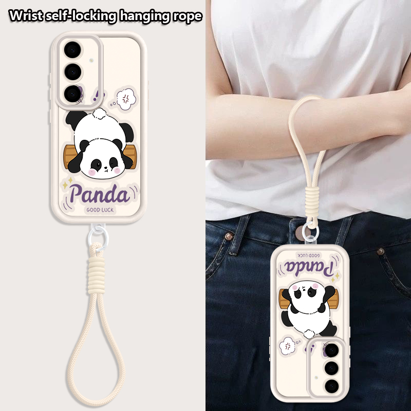 Cartoon Panda Pattern Lanyard  - đánh giá và giá Samsung Galaxy S24