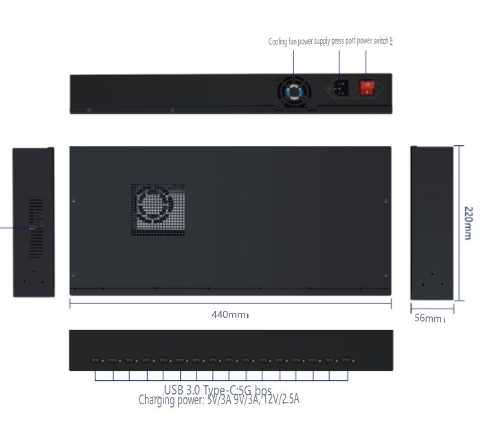 HUB Splitter Multi-Port Expans - đánh giá và giá Usb C Hub