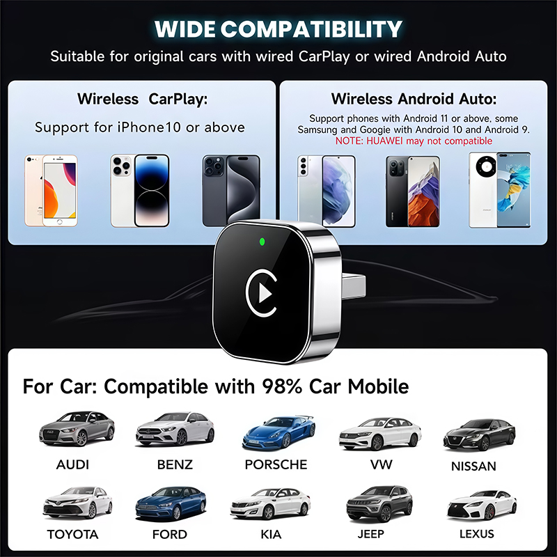 2-in-1 Wireless CarPlay Adapte - đánh giá và giá Usb C Hub