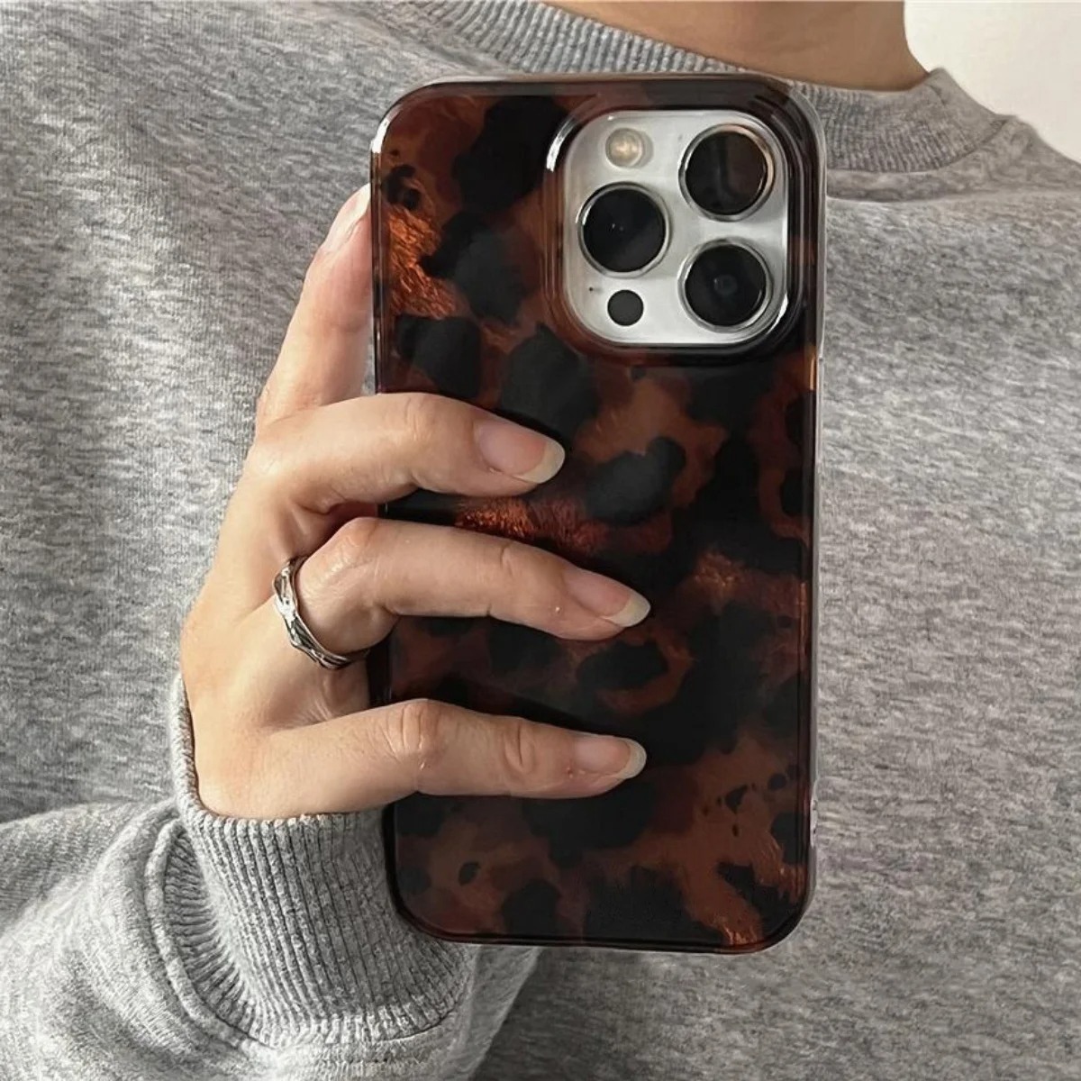Retro Amber Texture Laser Phon - đánh giá và giá Phone Accessories Iphone