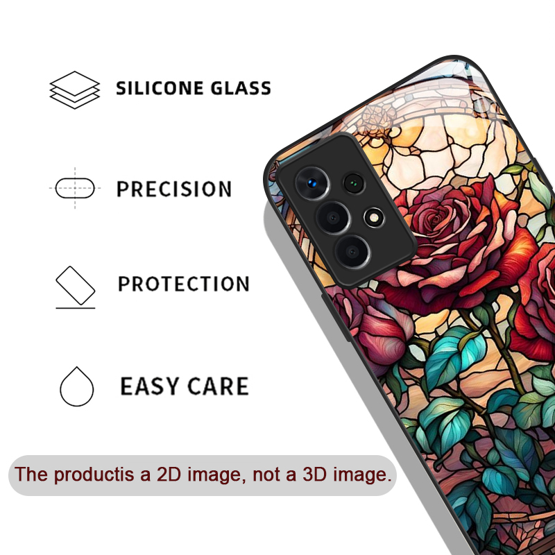 Art Colorful Glass Style Rose  - đánh giá và giá Samsung Galaxy A55
