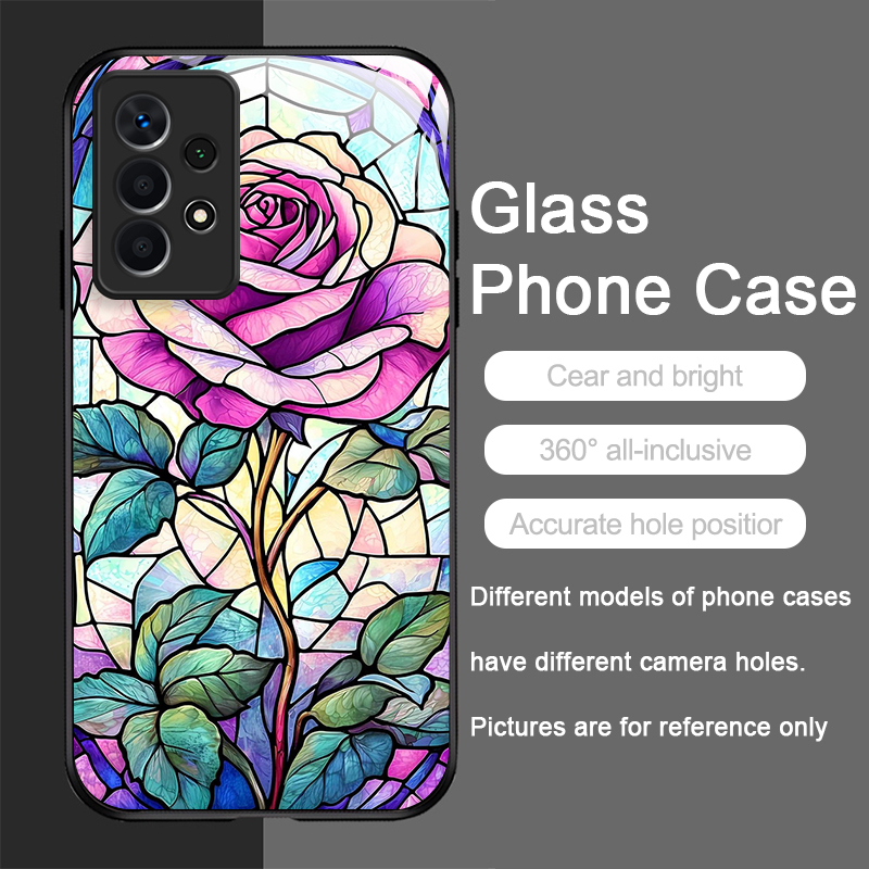 Art Colorful Glass Style Rose  - đánh giá và giá Samsung Galaxy A55