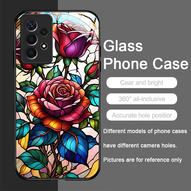 Art Colorful Glass Style Rose  - đánh giá và giá Samsung Galaxy A55