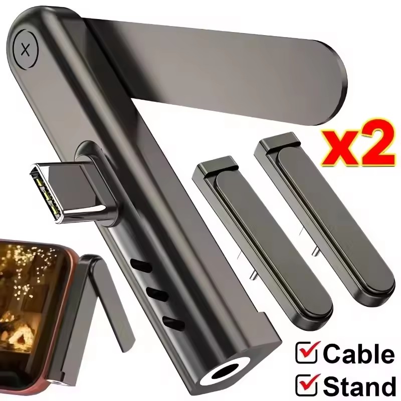 2/1PCS Portable USB C To 3.5mm - đánh giá và giá Desk Phone Stand
