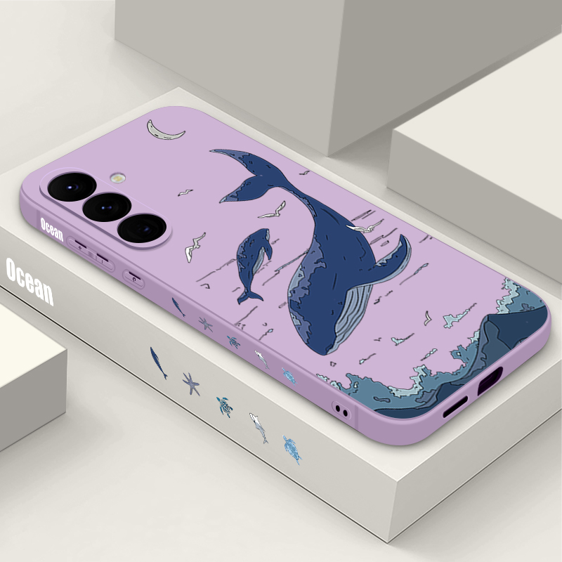 Whales Phone Case For Samsung  - đánh giá và giá Samsung Galaxy A55