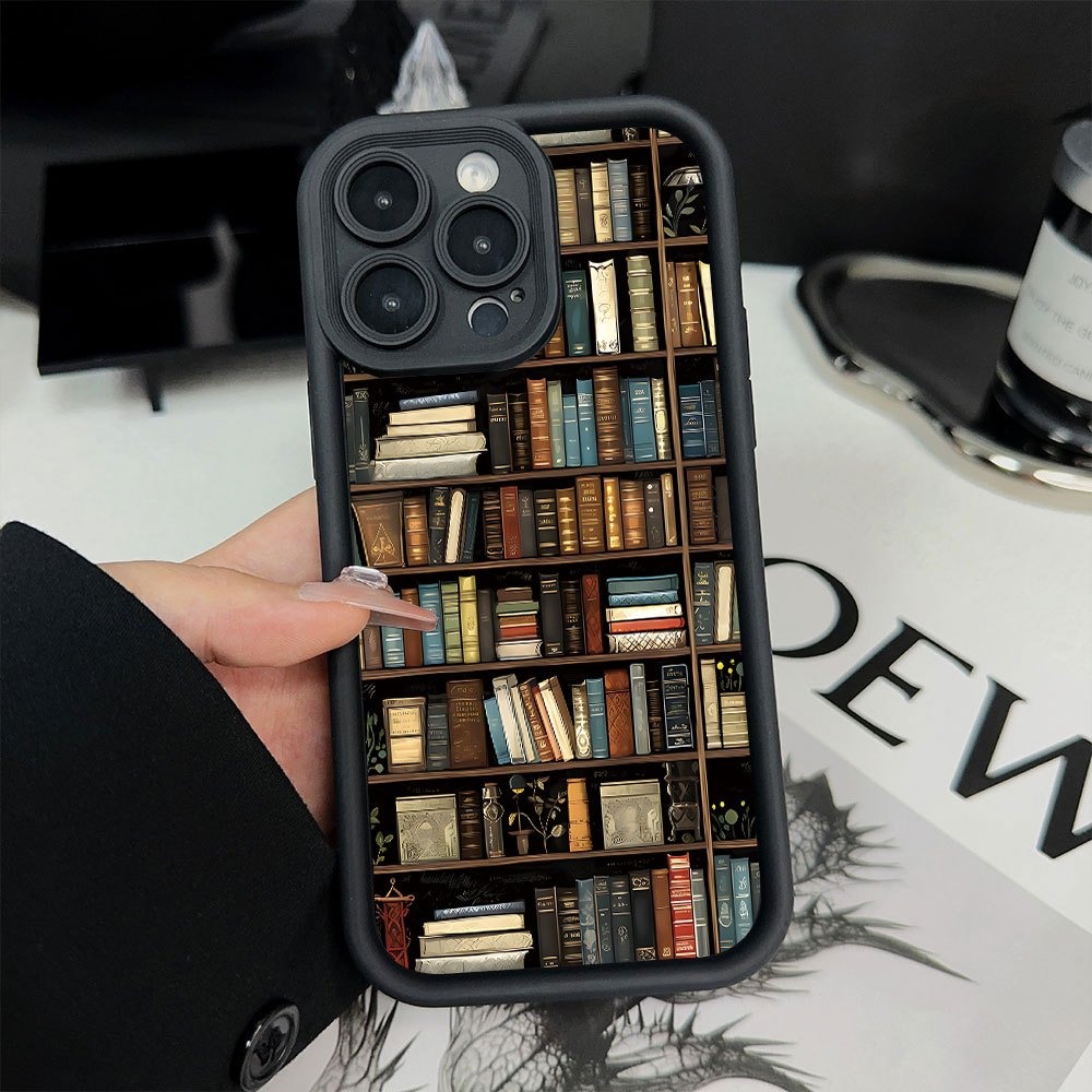 Book Shelf Creative Pattern Ph - đánh giá và giá Phone Accessories Iphone