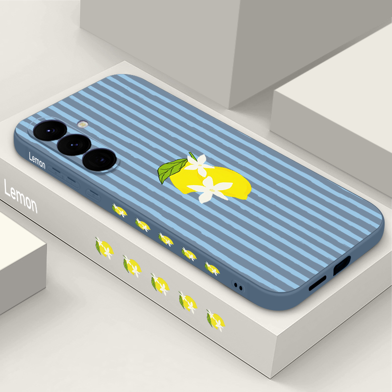 Stripe Lemon Print TPU Phone C - đánh giá và giá Samsung Galaxy A55