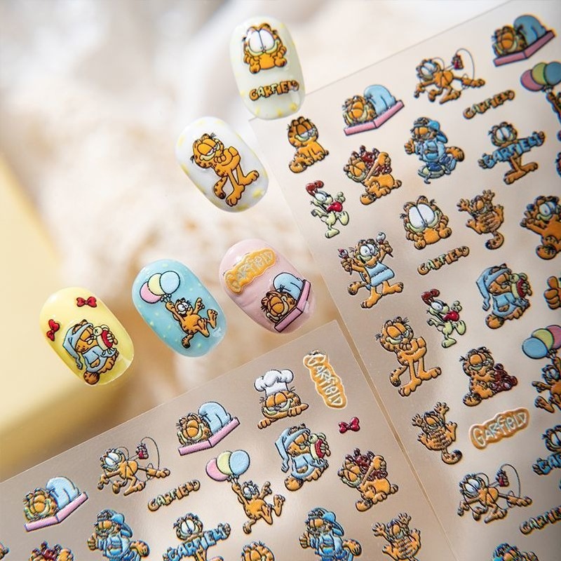 New Garfield Nail Art Stickers - đánh giá và giá Phone Accessories Quotes