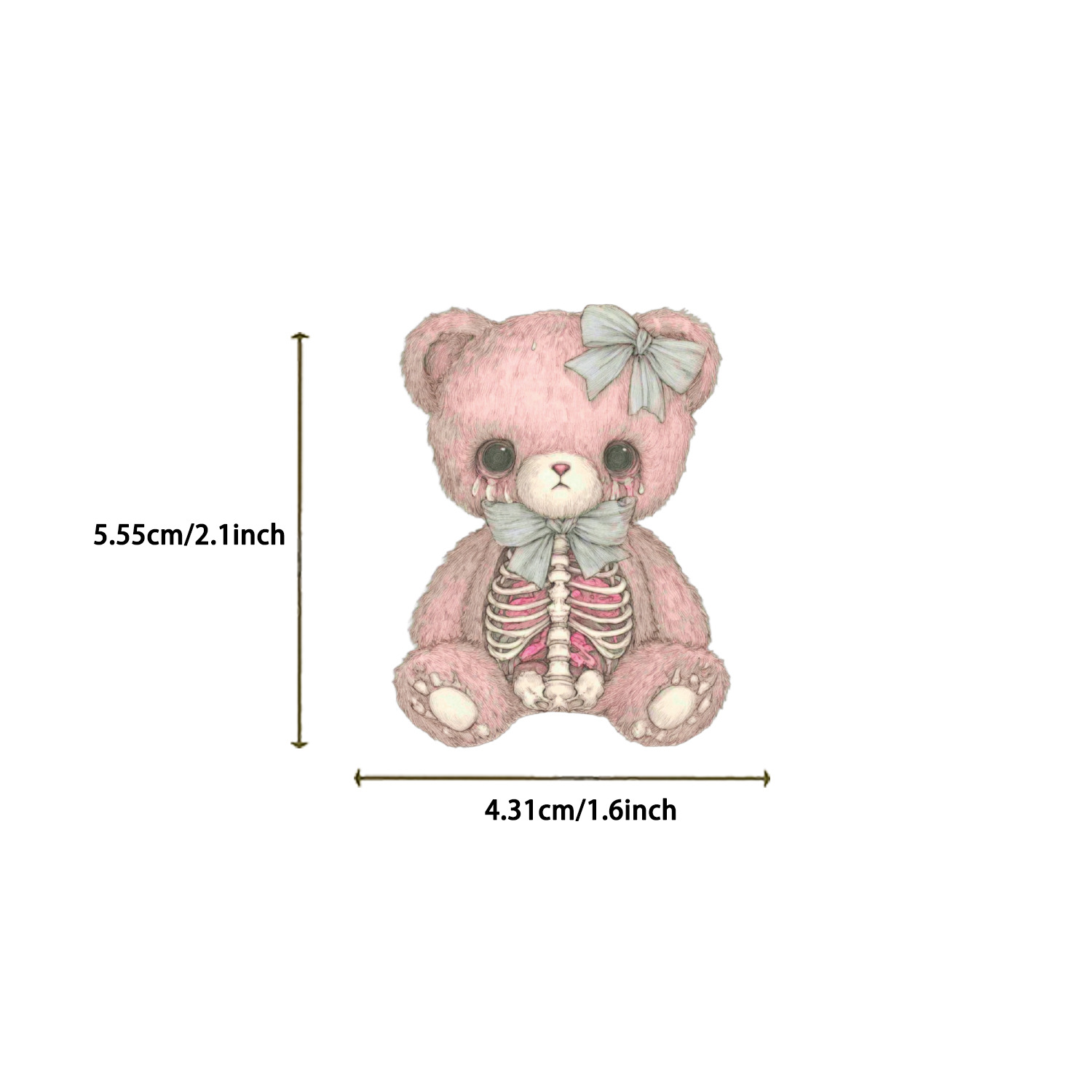 50Pcs Pink Creepy Girl Sticker - đánh giá và giá Phone Accessories Quotes