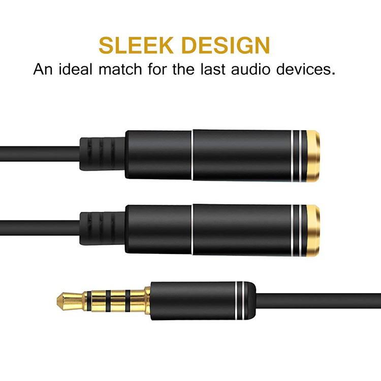 Mic 3.5Mm Y Âm Thanh Di Động B - đánh giá và giá Earphone Splitter Jack