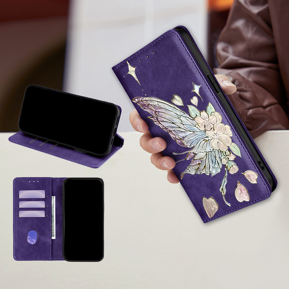 Painted Magnetic Flip Leather  - đánh giá và giá Samsung Galaxy S24